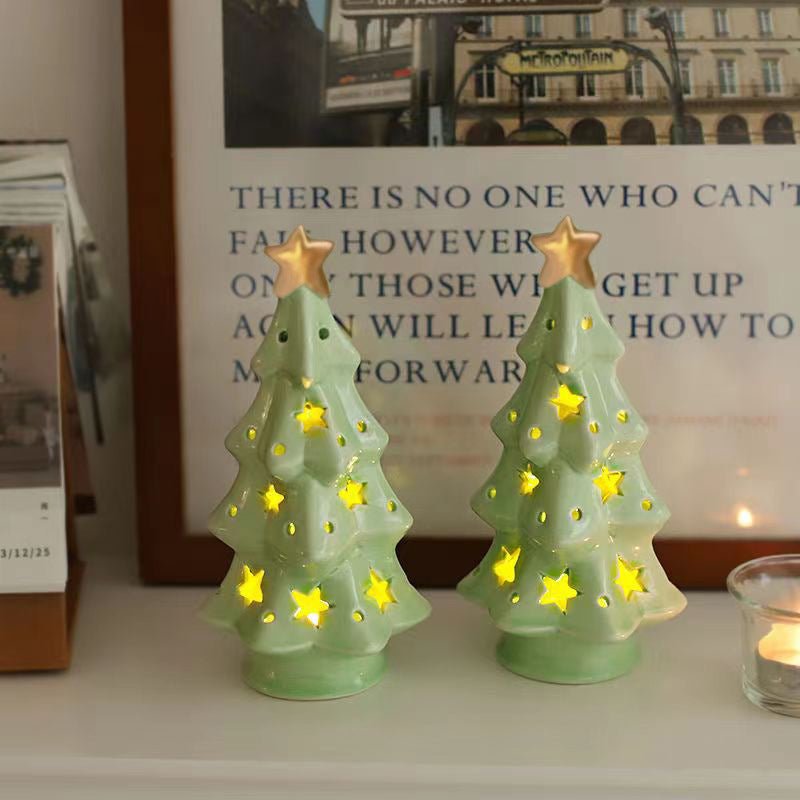 Christmas ceramic tree light